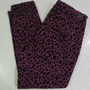 Jordache Skinny Mid rise Leopard Jeans